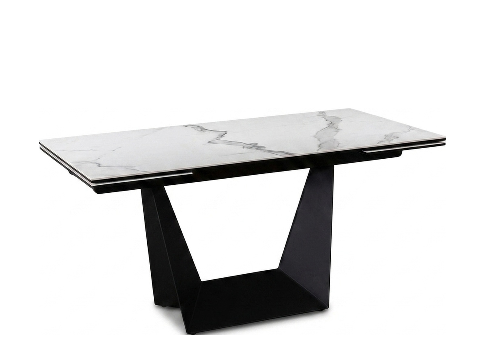 Стол MADISON 160 CARRARA CER/BK