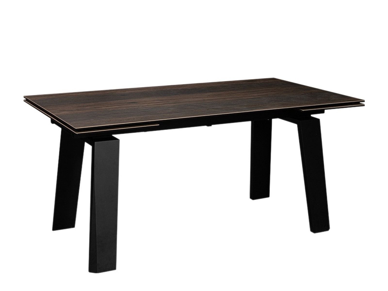Стол PANAMA 160 DARK OAK CER/BK