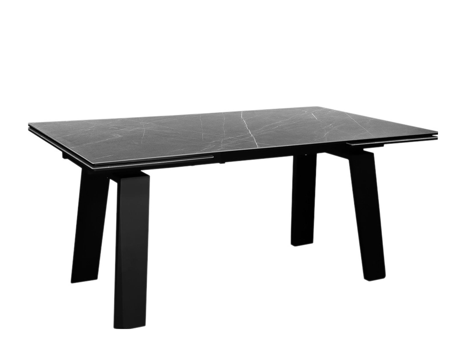 Стол PANAMA 160 PIETRA GREY CER/BK