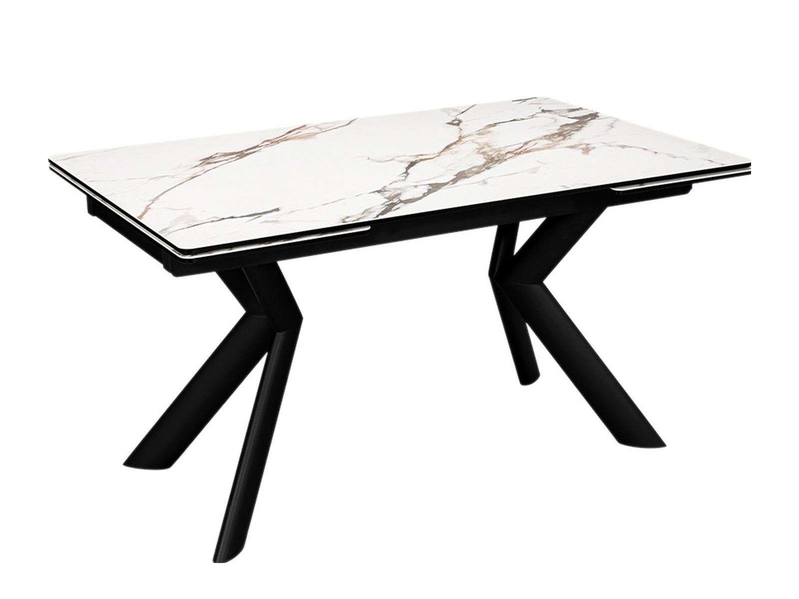 Стол RIO 140 ROSE GOLD CER/BK