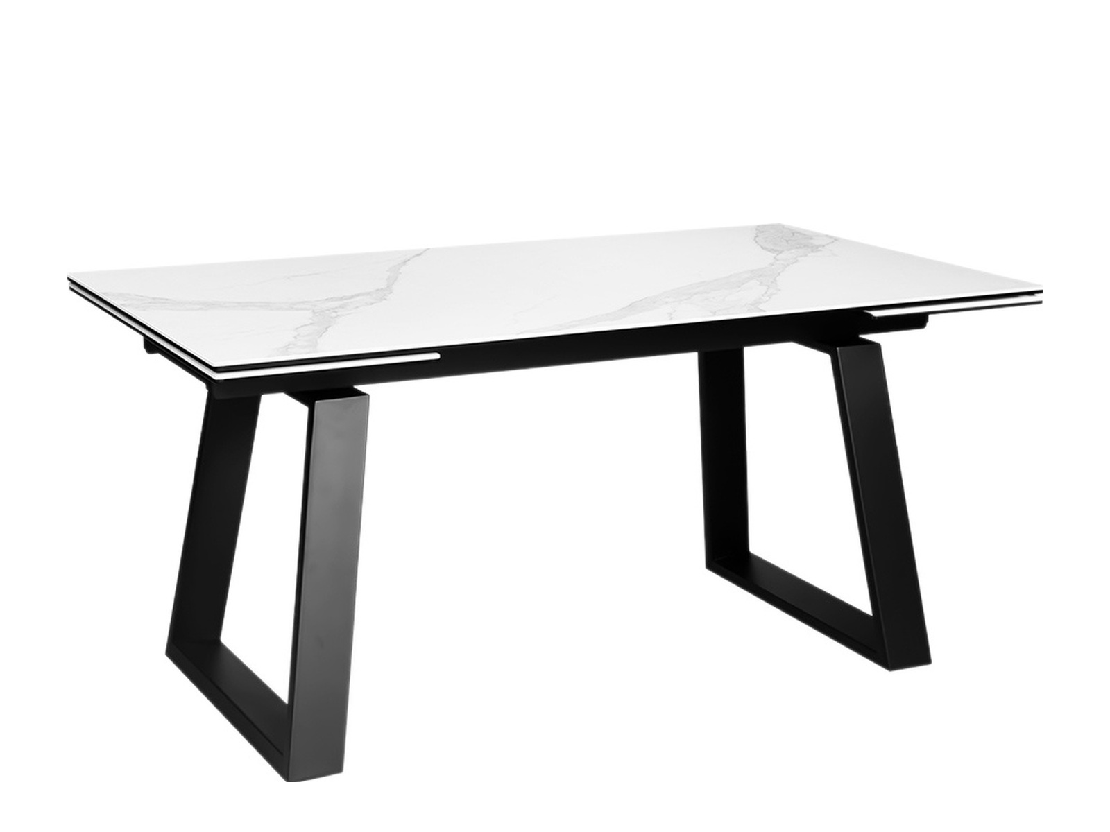 Стол ROVENA 160 MARBLE CER/BK