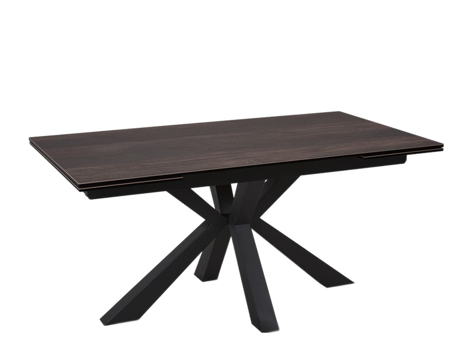 Стол SPARTA 160 DARK OAK CER/BK
