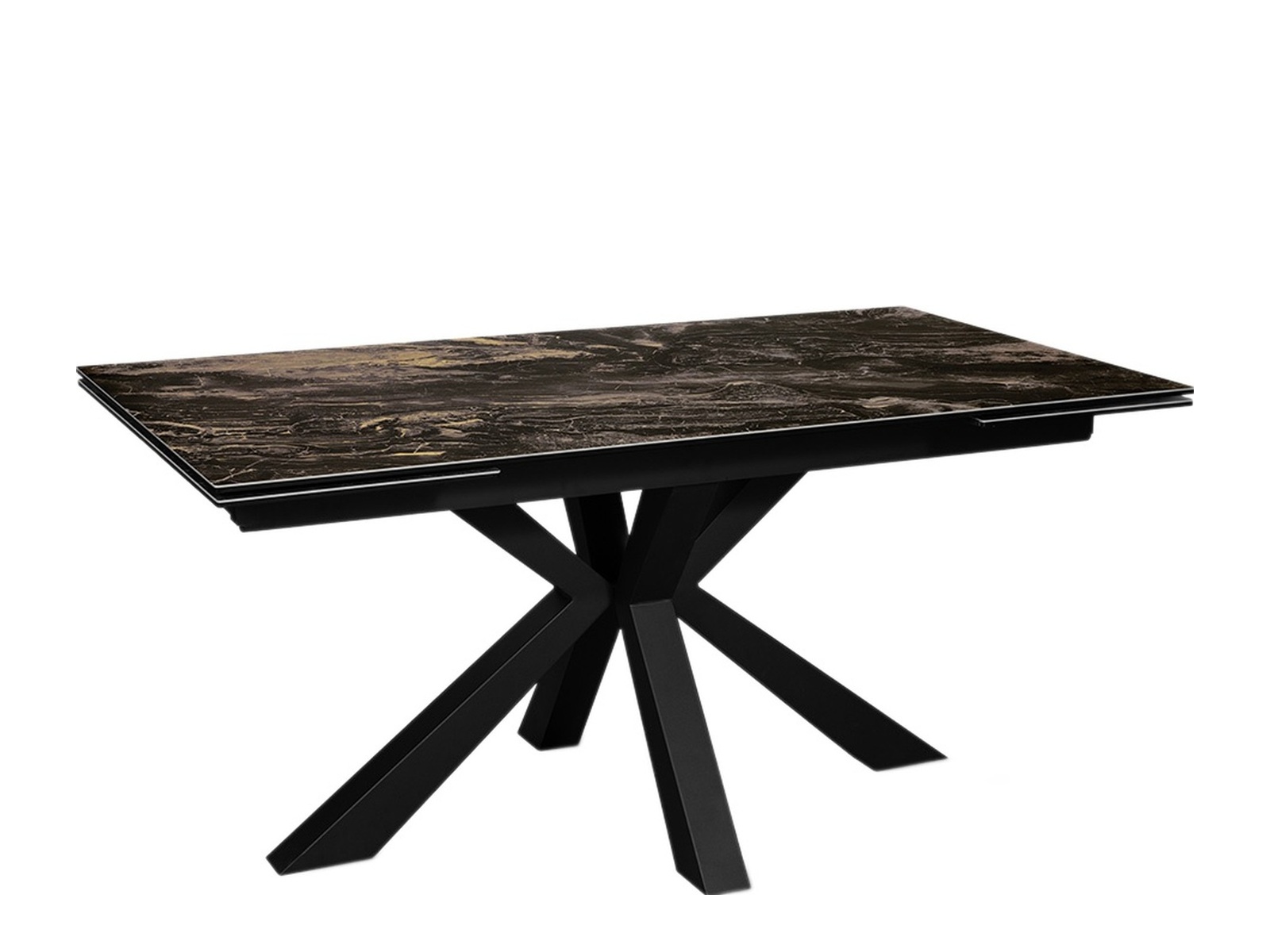 Стол SPARTA 160 DOLOMITE CER/BK