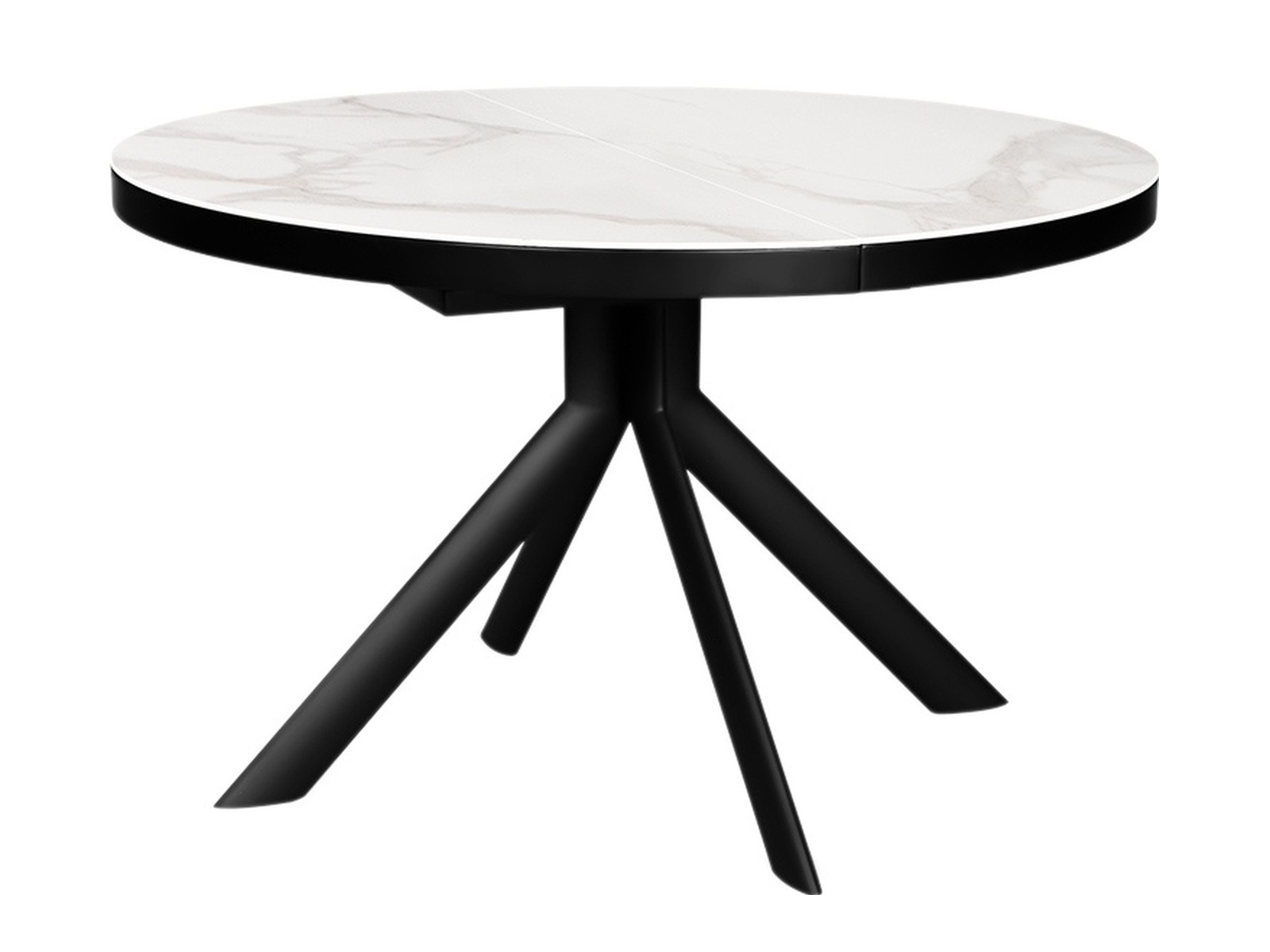 Стол ALFA 120 MARBLE CER/BK — ROOMS Шымкент
