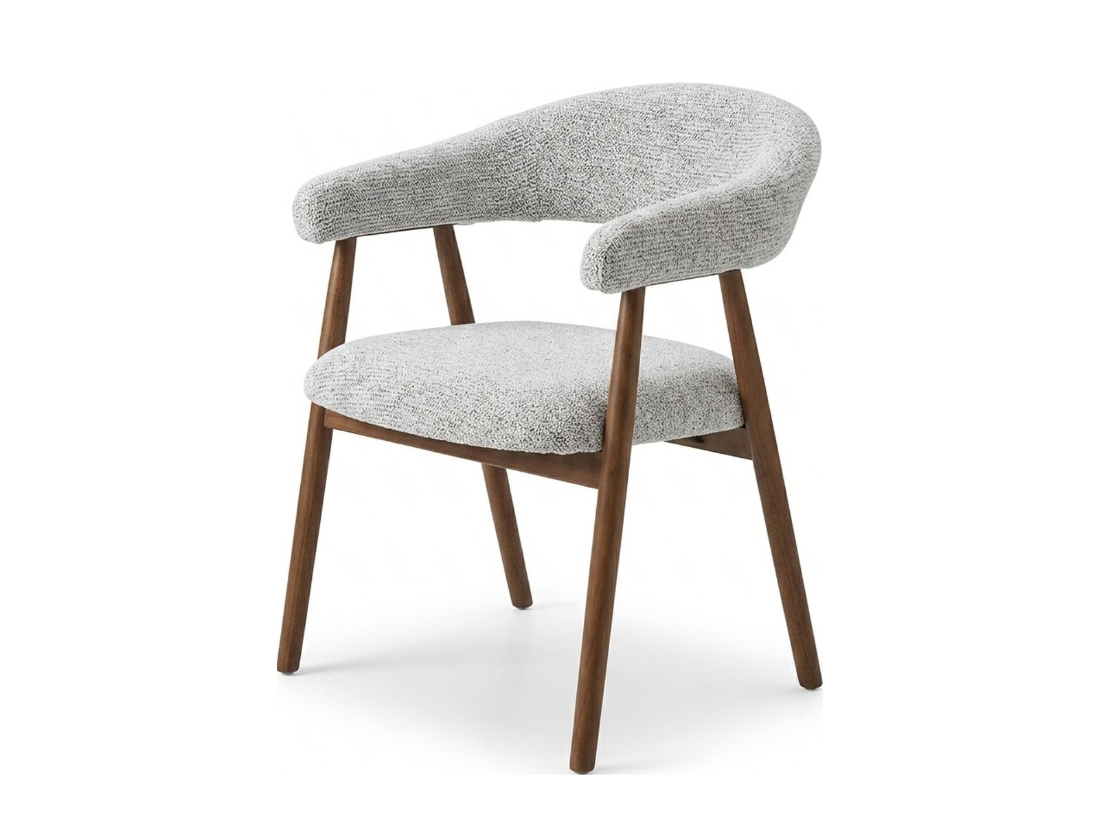 Стул CANDY GREY CHENILLE BROWN WALNUT WD