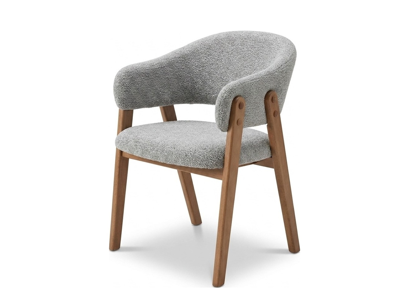 Стул SOFIA GREY CHENILLE WD LIGHT WALNUT WD