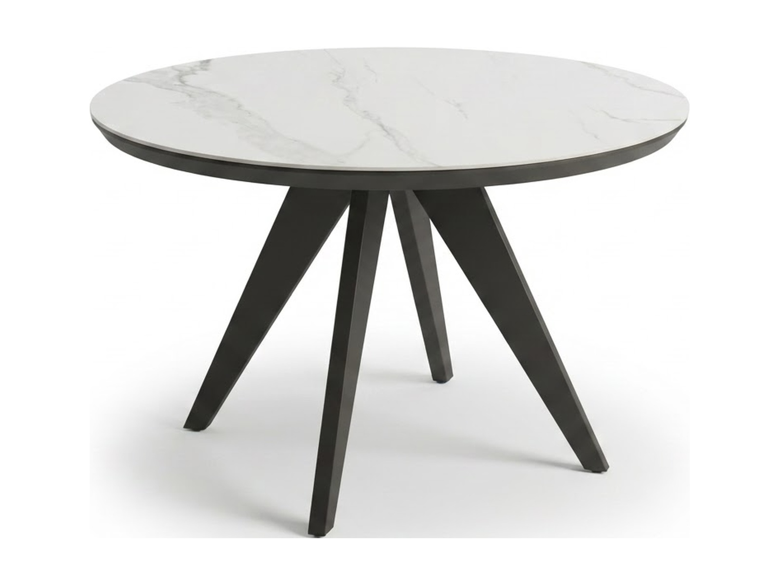 Стол ELLIS 100 Bianco Grigio Ceramic/BK