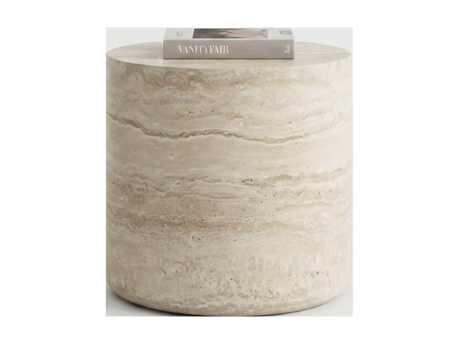 Стол кофейный LAVILLA MIN 50 ROME TRAVERTINE/W