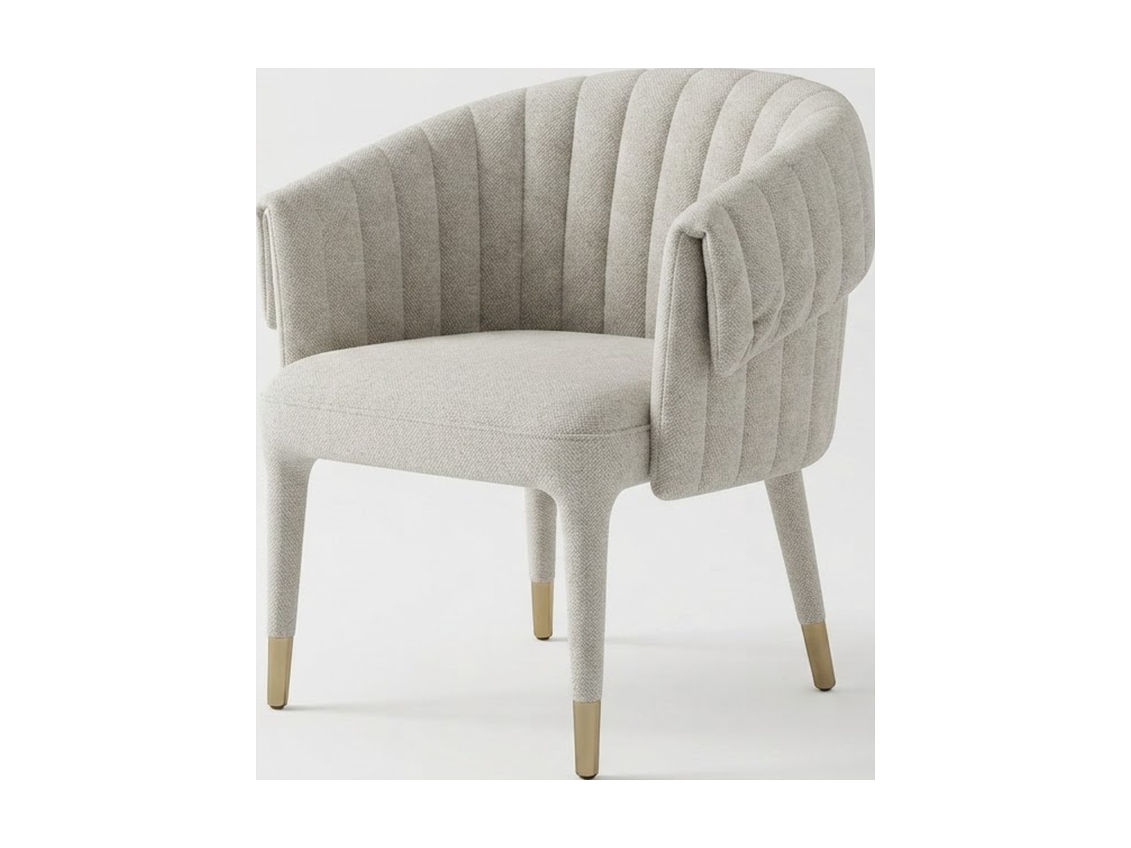 Стул VANILLA (B9111) IVORY SOFT CHENILLE G