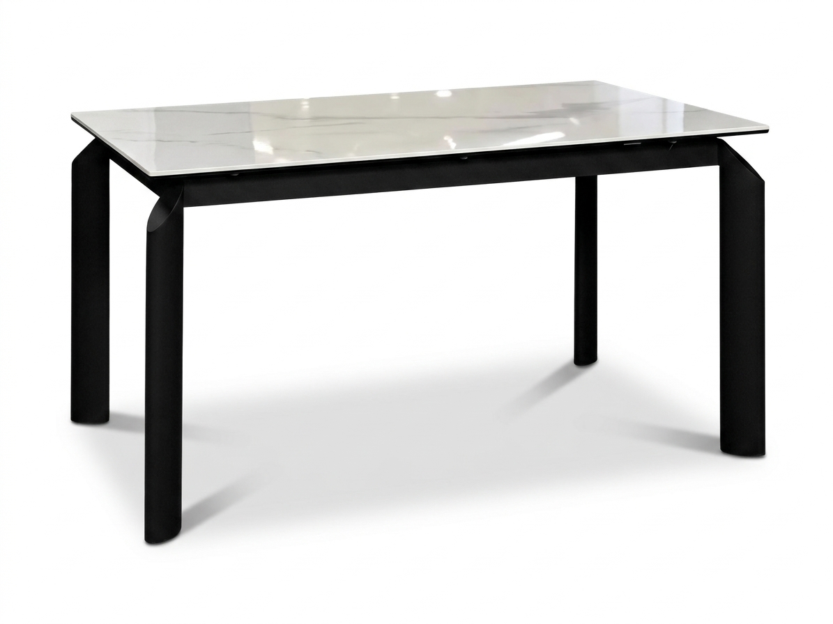 Стол TOSCANA 140 SHINE MRB CER/BK