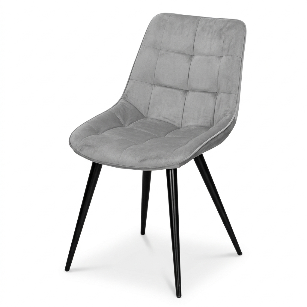 Стул B607 LIGHT GREY VL08 BK