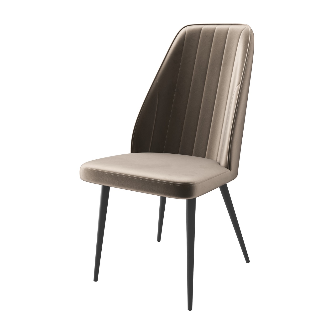 Стул LEONARD CAPPUCCINO DIVA 05 BK