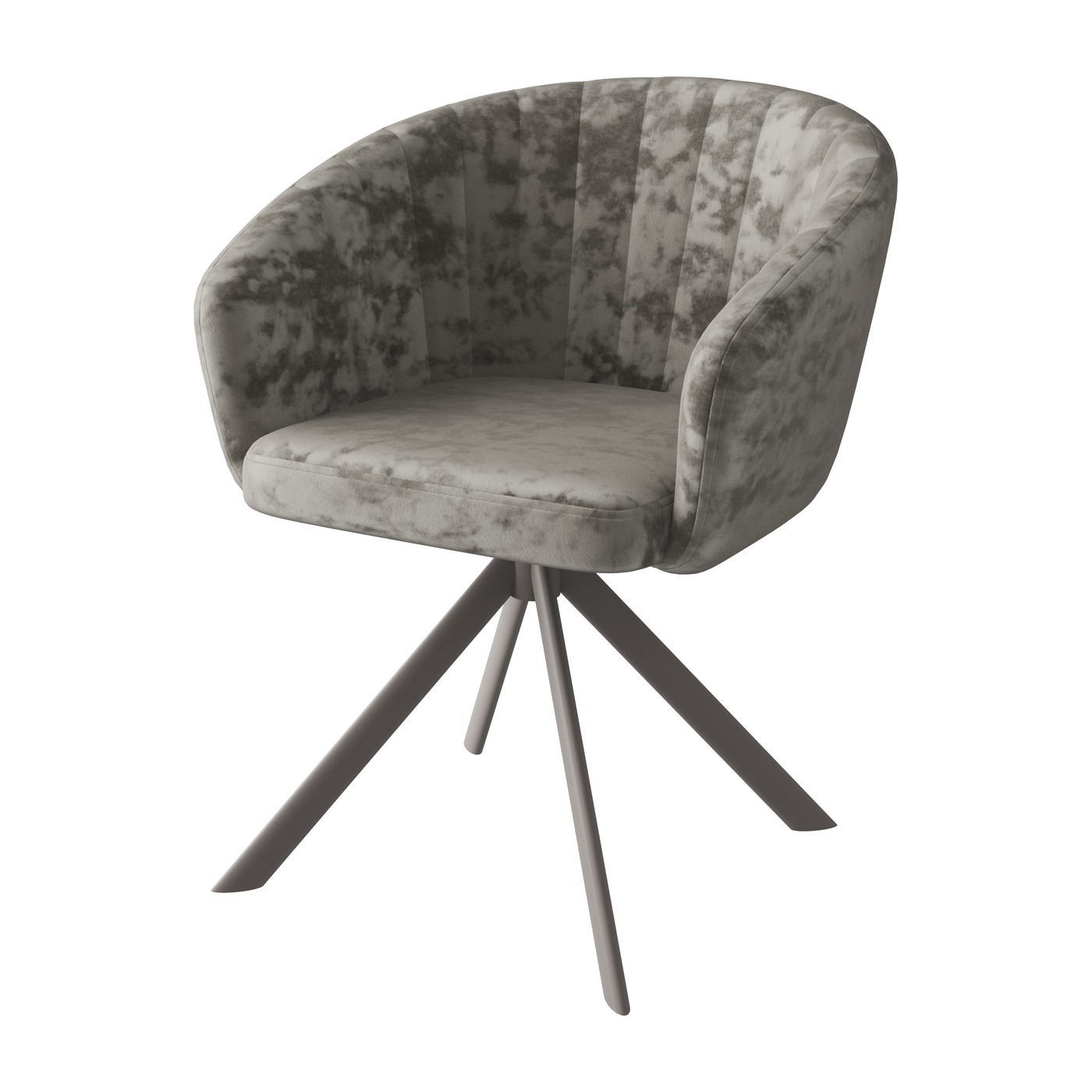 Стул SHELLY-R, m04 GREY BEIGE LUX LT ракушка