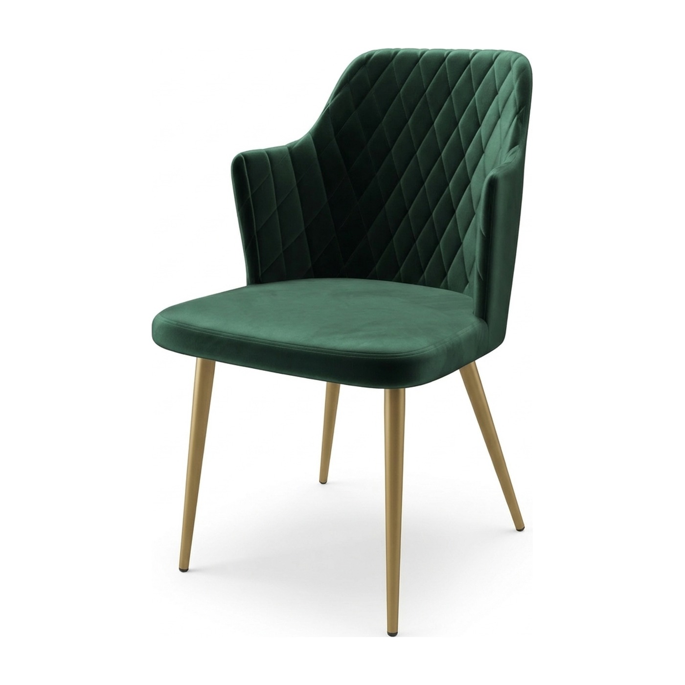 Стул FREDDY DARK GREEN DIVA 13 GOLD