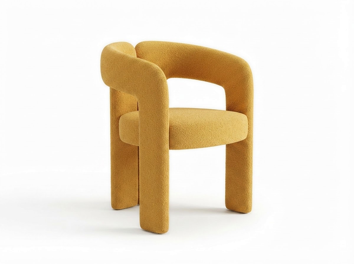 Стул RABBIT (DC-925, HS347-08) YELLOW CHENILLE