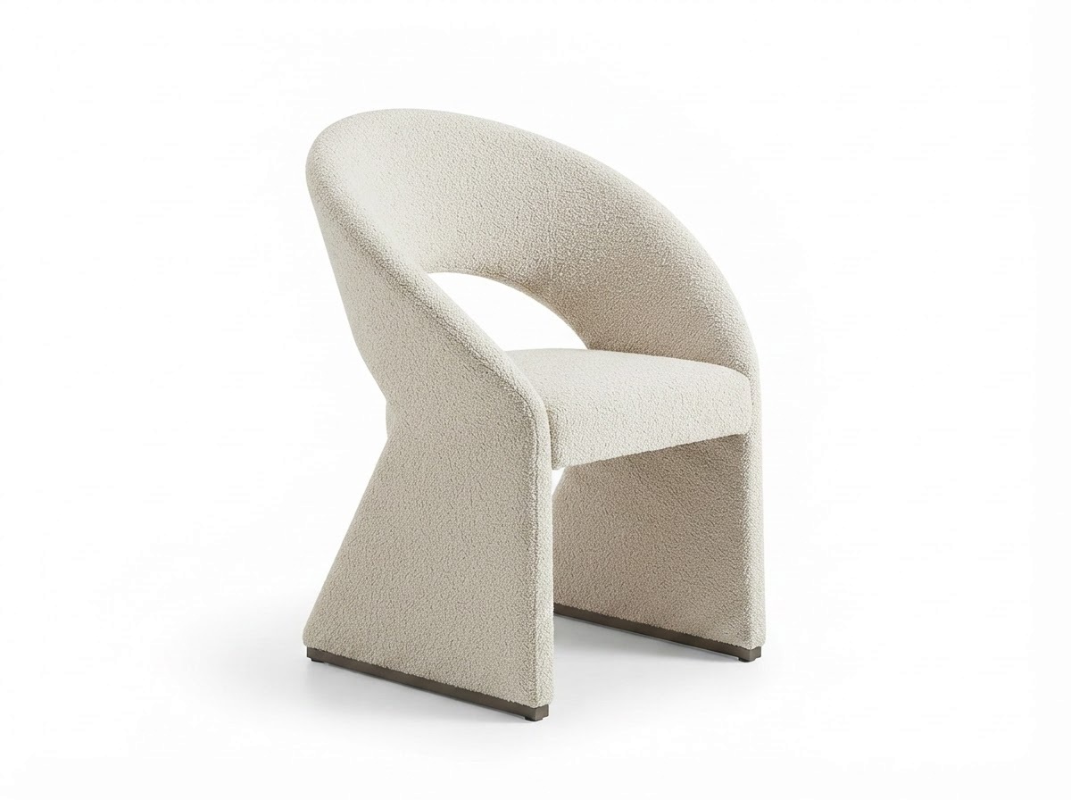 Стул VALENTINO (B2280) IVORY CHENILLE G