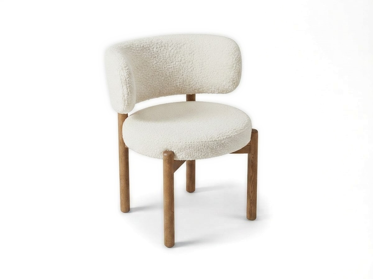 Стул NANO (DC-975A) IVORY BOUCLE G