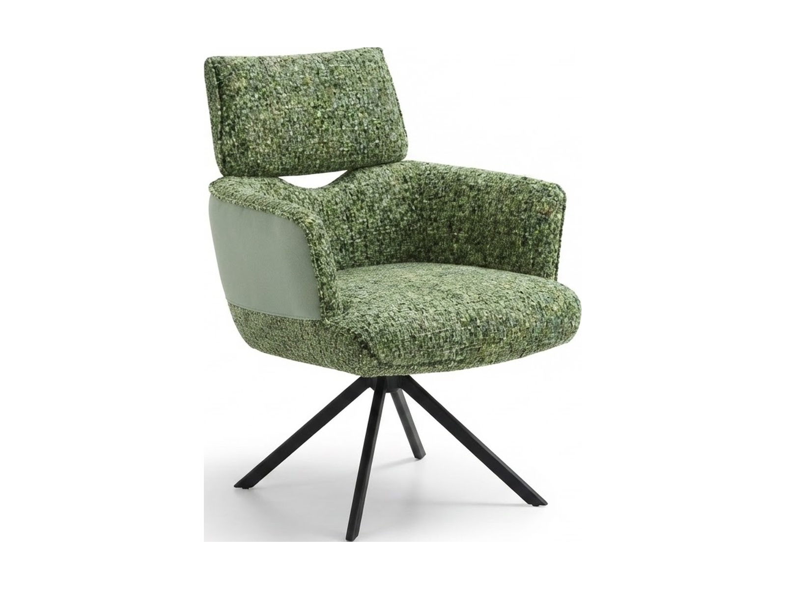 Стул LOUIS GREEN CHENILLE/SD BK