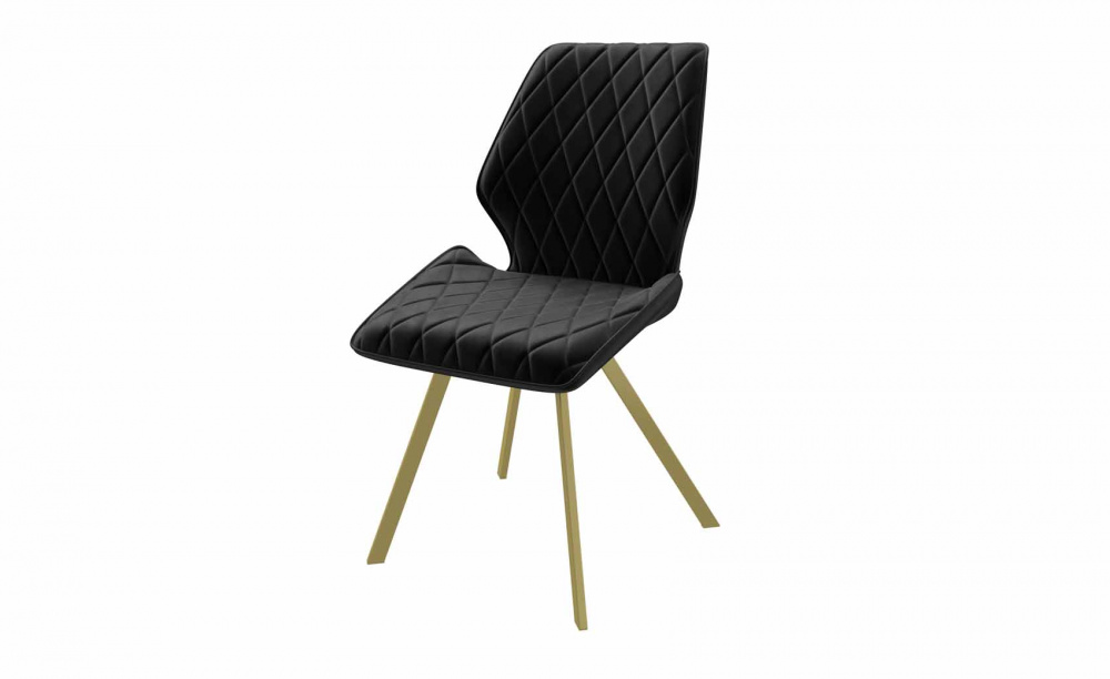 Стул RAFAEL-R BLACK DIVA 24 GOLD