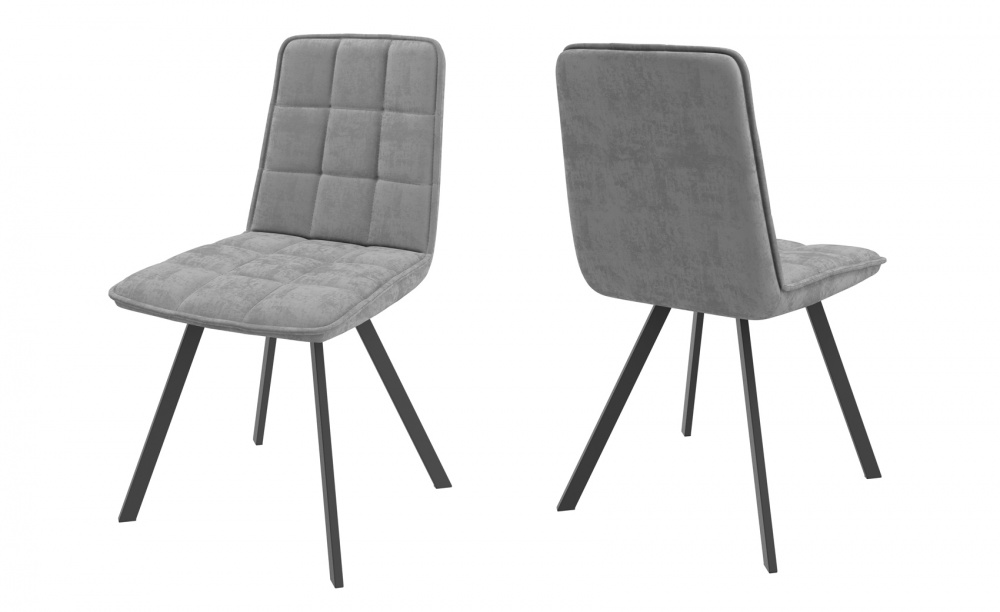Стул ROM GREY BRANDY 22 BK (D) 43см