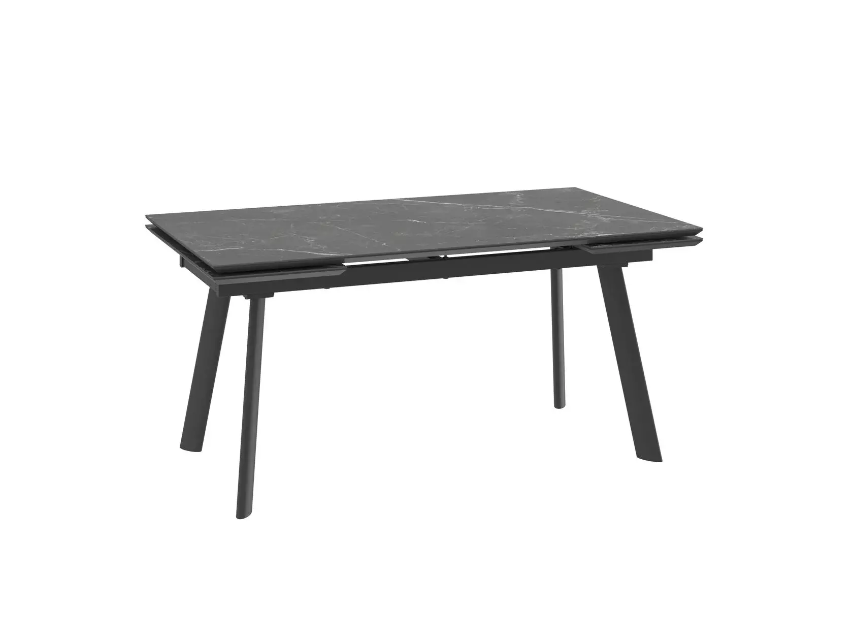 Стол MILANA FOUR 160 STONE BLACK ST CER/BK