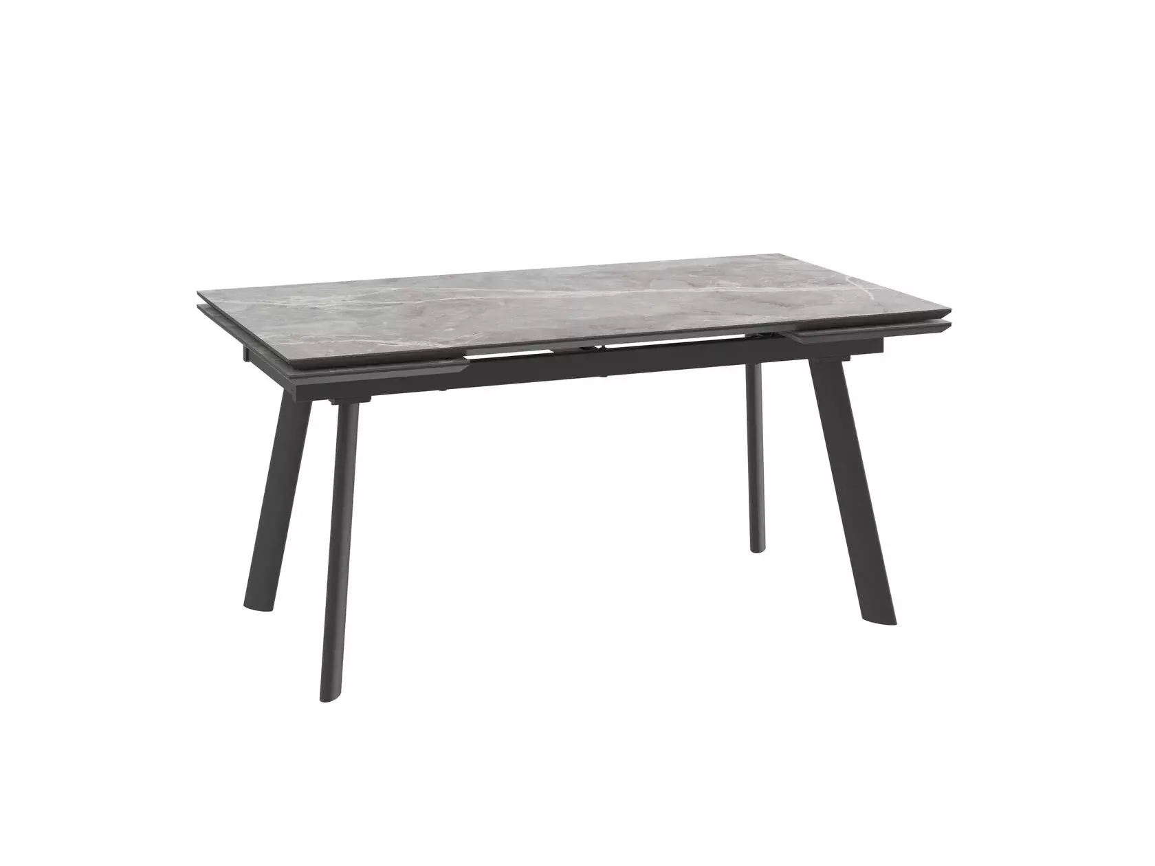 Стол MILANA FOUR 160 STONE GREY ST CER/BK