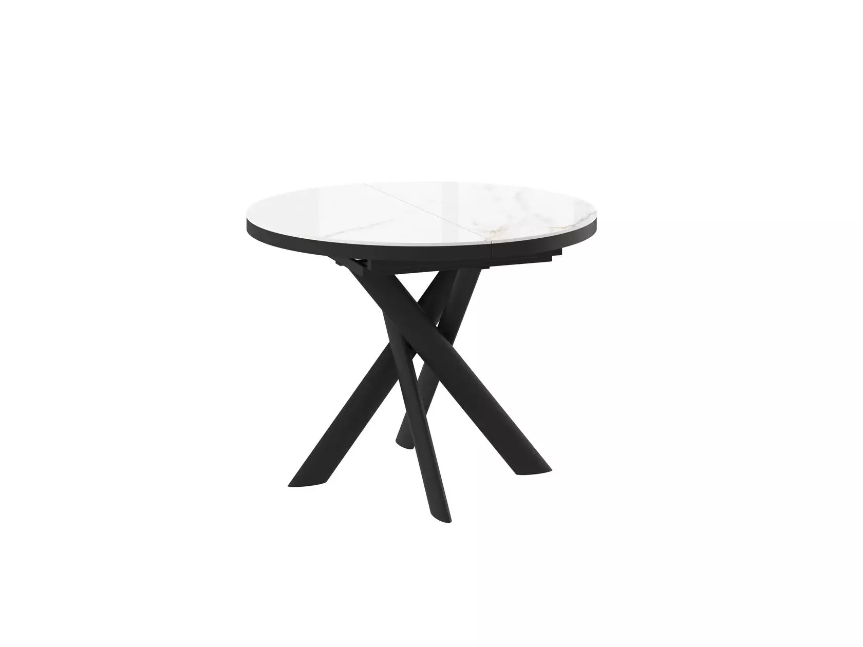 Стол RONALDO 100 BRECHA GLOSS PREMIUM CER/BK