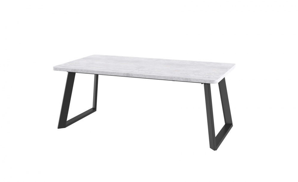Стол LOFT LUX RADIAL 200 СЕРЫЙ СЛАНЕЦ/BK
