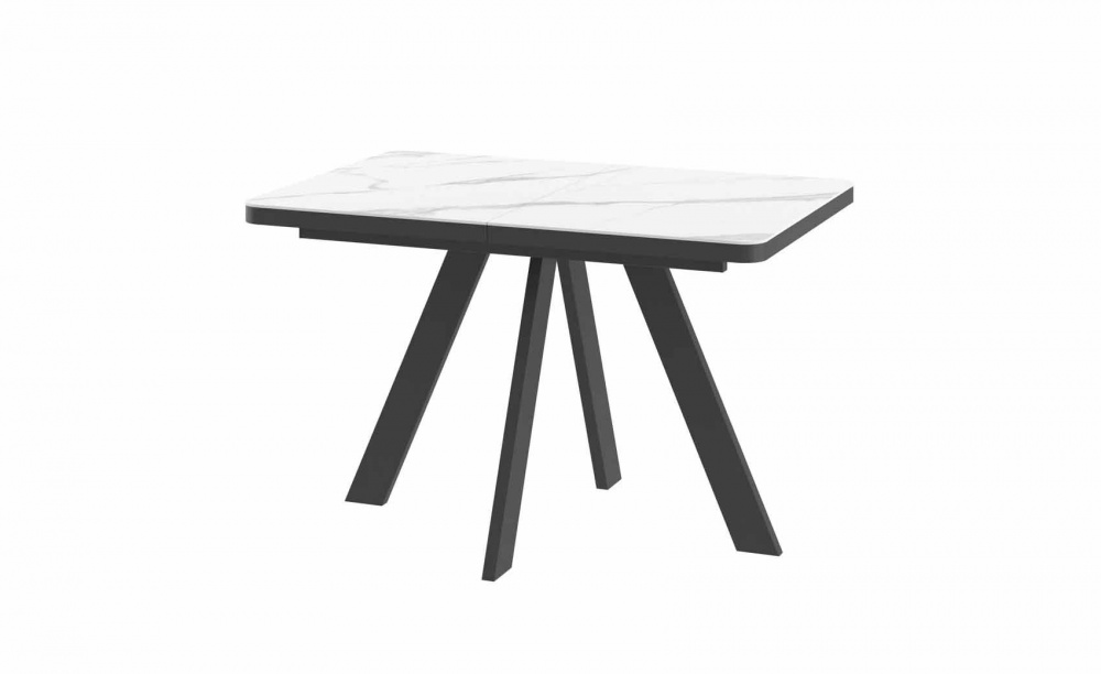 Стол BOBY RADIAL 120 CALAKATTA ST CER/BK — ROOMS Шымкент