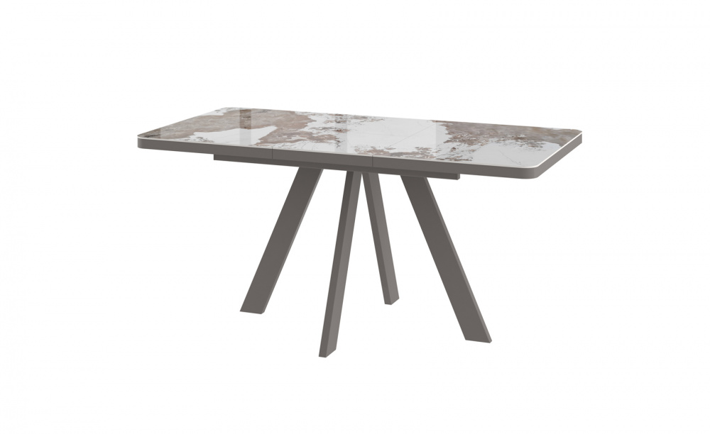 Стол BOBY RADIAL 120 PANDORA GLOSS ST CER/LT — ROOMS Шымкент