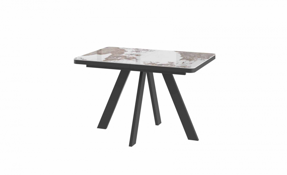 Стол BOBY RADIAL 120 PANDORA GLOSS ST CER/BK
