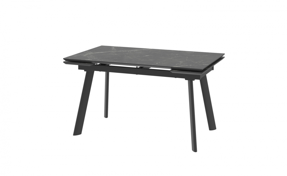 Стол MILANA FOUR 140 STONE BLACK ST CER/BK