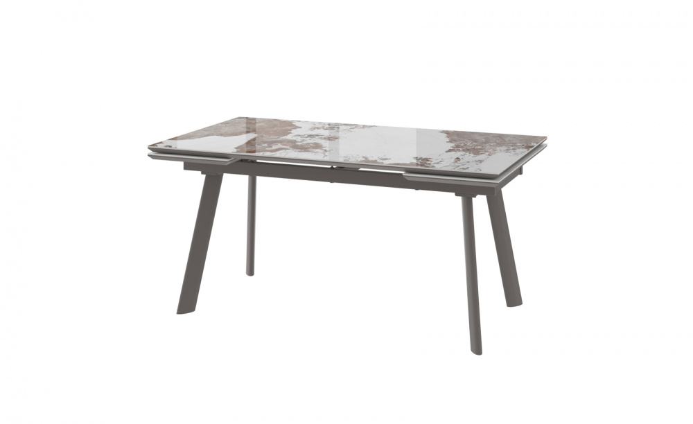Стол MILANA FOUR 160 PANDORA GLOSS ST CER/LT