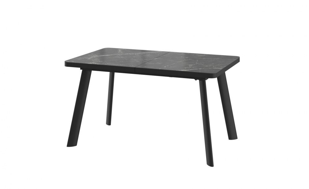 Стол LEON LUX RADIAL 140 STONE BLACK ST CER/BK