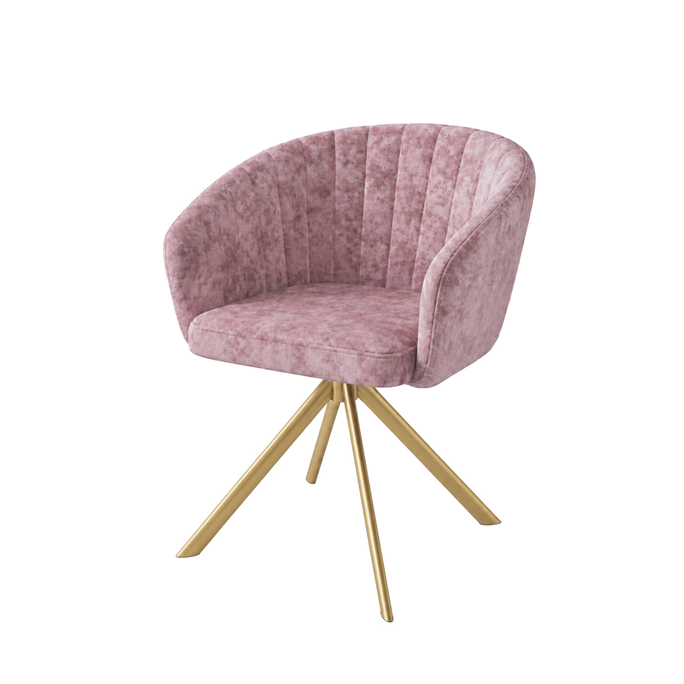 Стул SHELLY-R m06 ROSE LUX GOLD