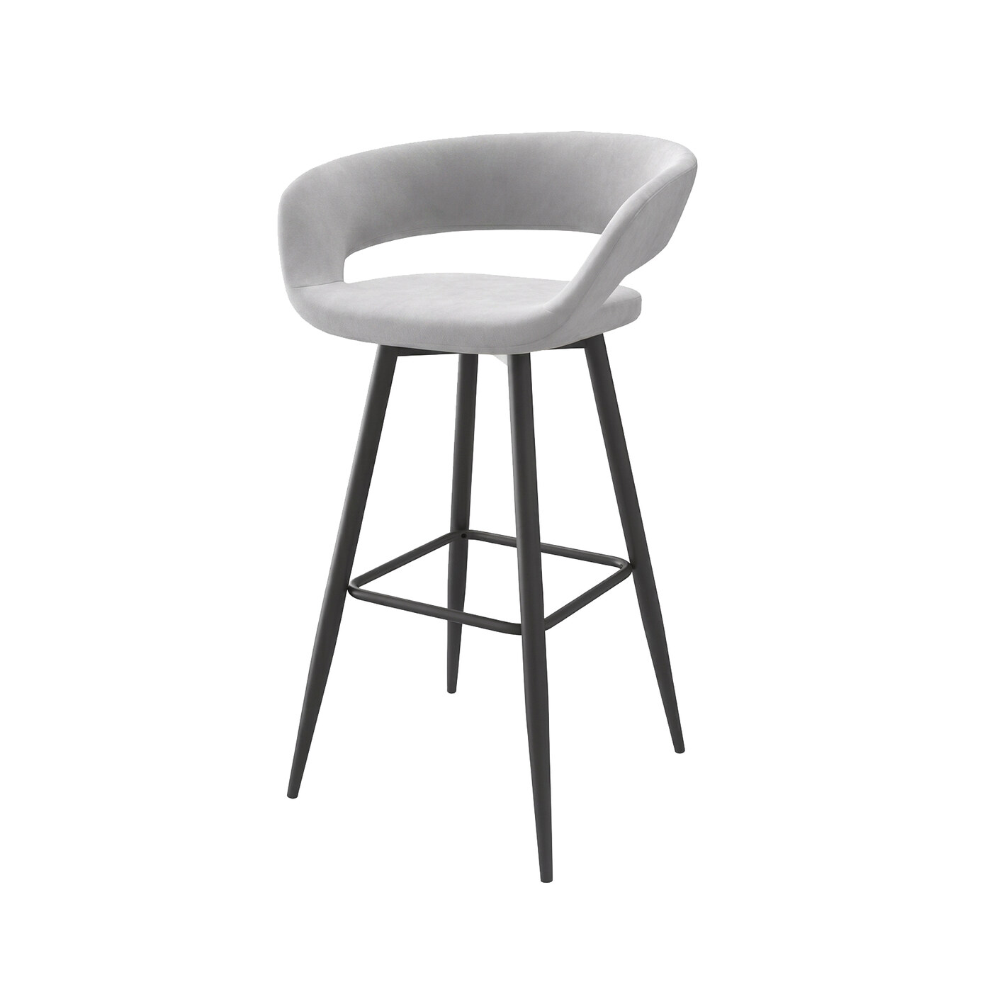 Стул барный BARNY-R 900 SILVER BRANDY 20 BK