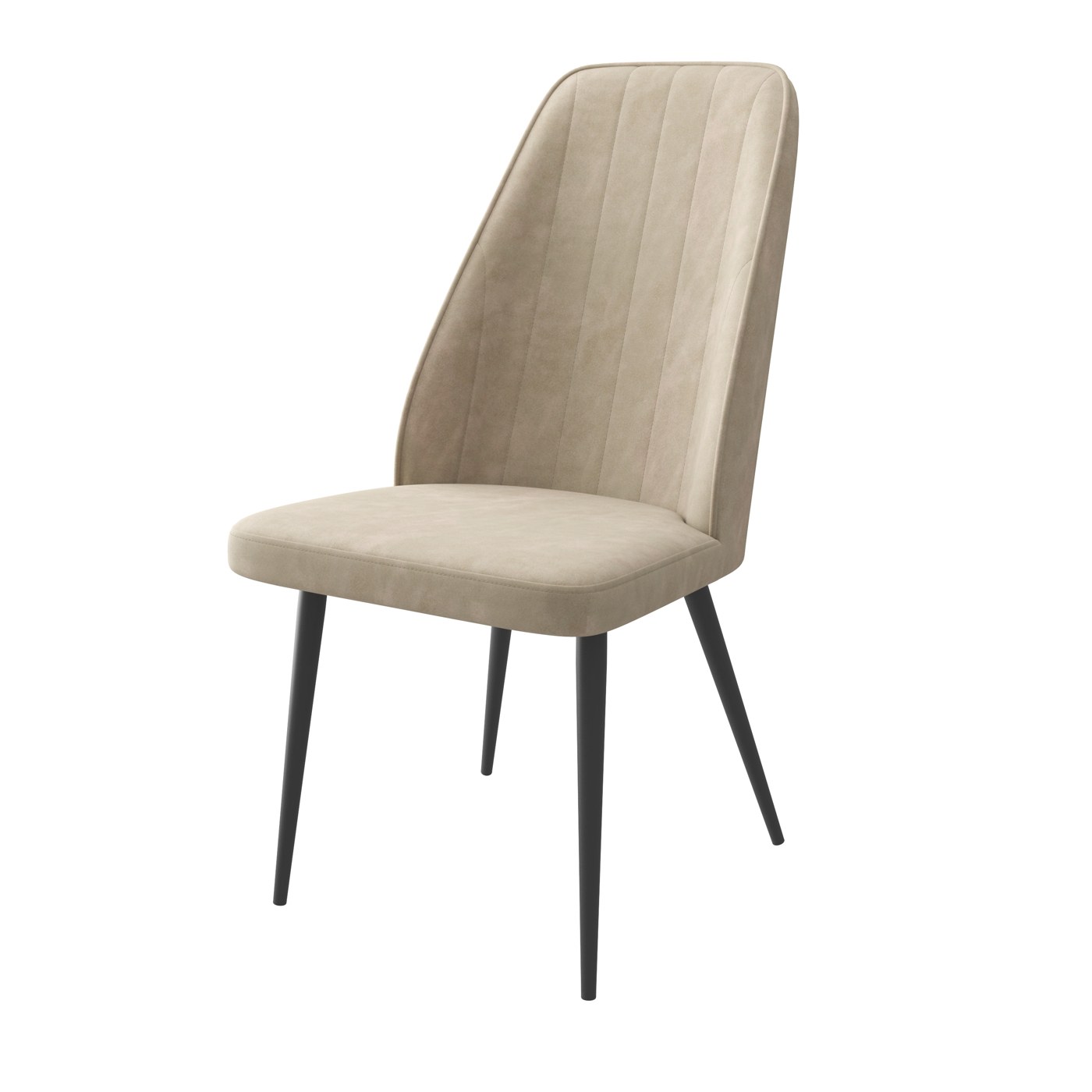 Стул LEONARD LATTE KIPRUS 2 BK (M)