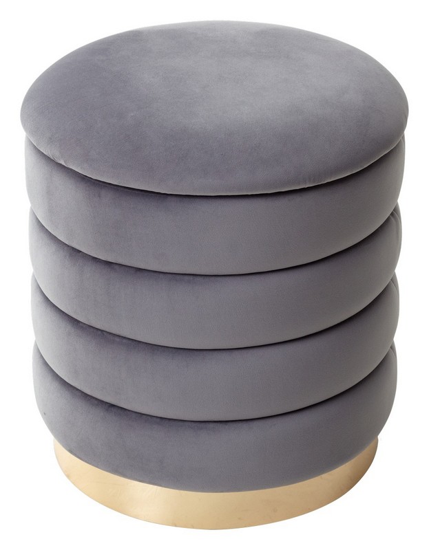 Пуфик FRED DARK GREY VL18 GOLD