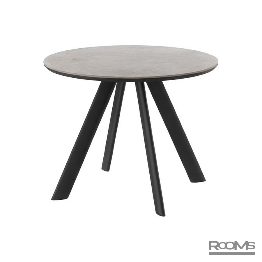 Үстел RONDY 100 KRATER PERLA PREMIUM CER/BK