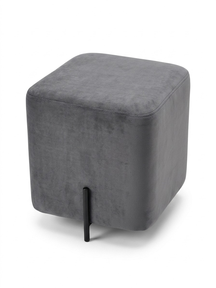Пуфик квадратный FELIX DARK GREY VL18 BK