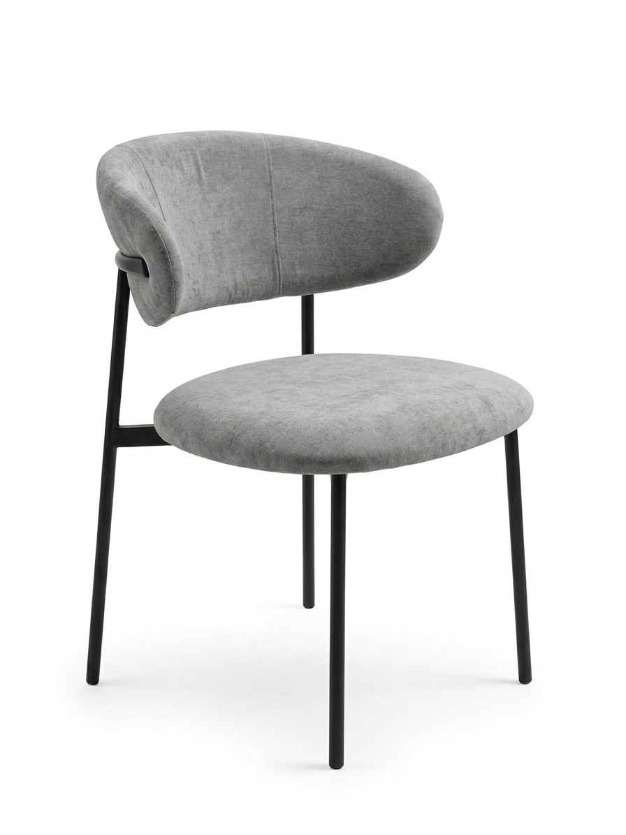 Стул ADELE PUFFY GREY BK VD