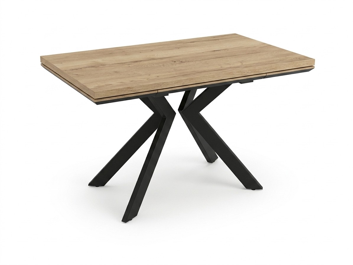 Стол AXEL 120 White Oak/BK