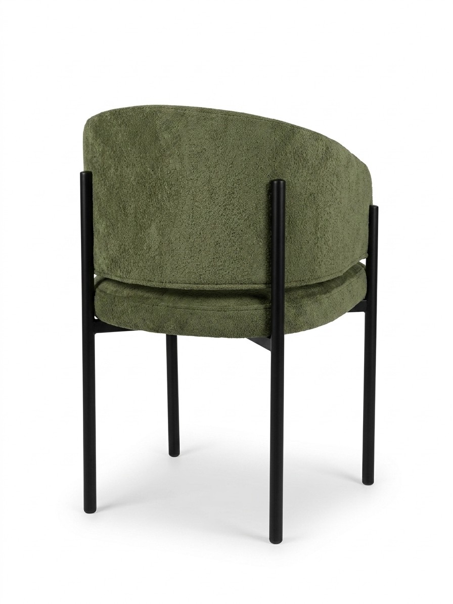 Стул Nicol (Николь), (Plush 15 green, BK VD)