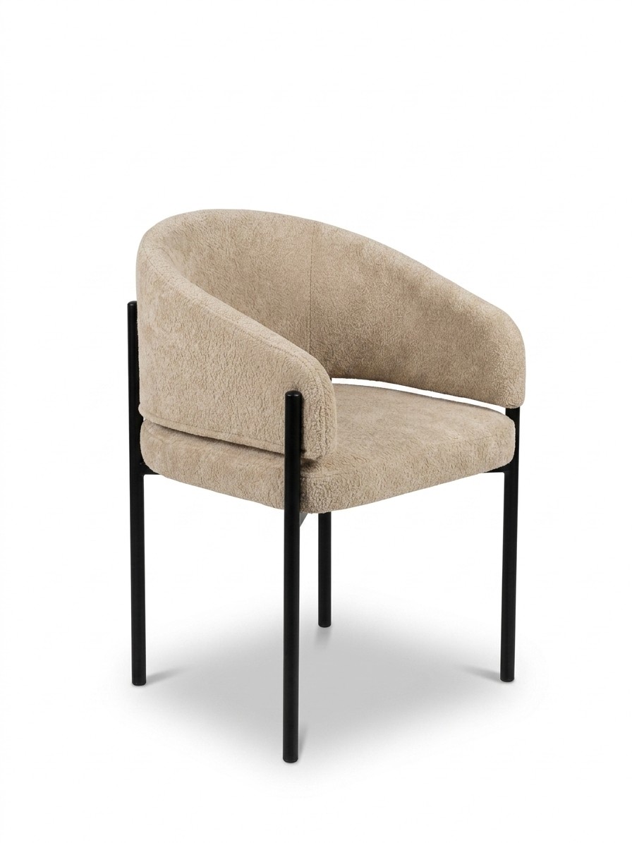 Стул Nicol (Николь), (Plush 9 beige, BK VD)