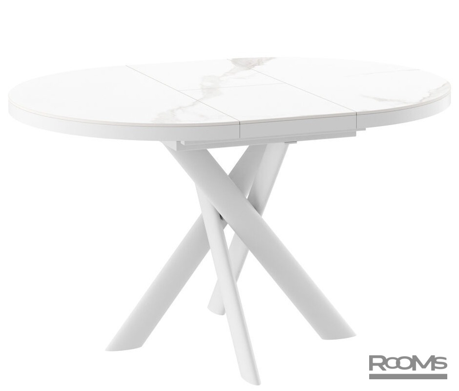 Table RONALDO 100 PATAGONOA BIANCO GLOSS PREMIUM CER/W