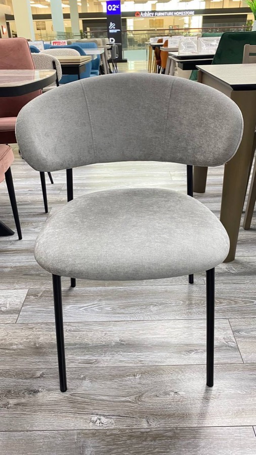 Стул ADELE PUFFY GREY BK VD