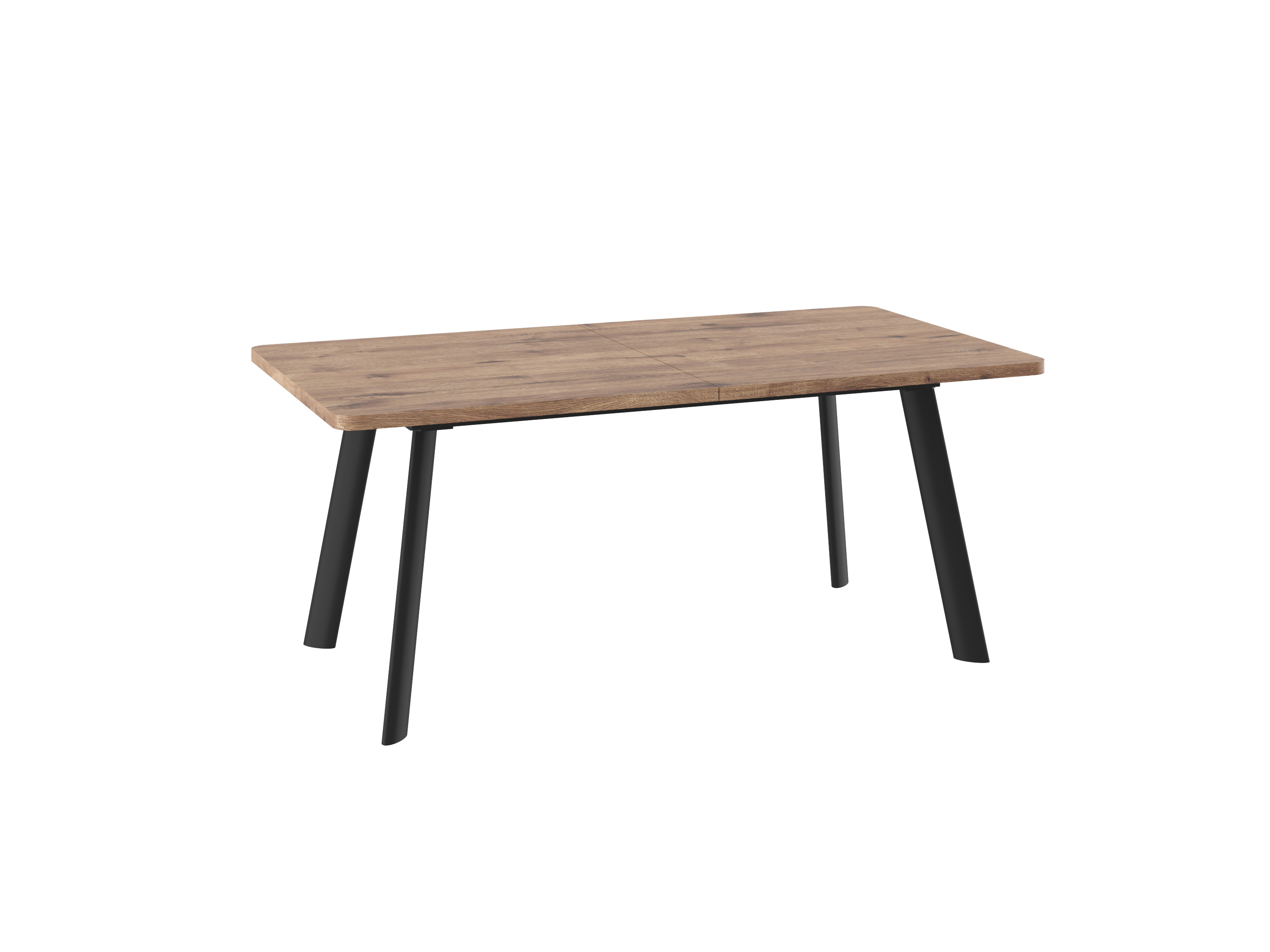 Стол LOFT LUX RADIAL 180 ДУБ ВЕЛЛИНГТОН/BK