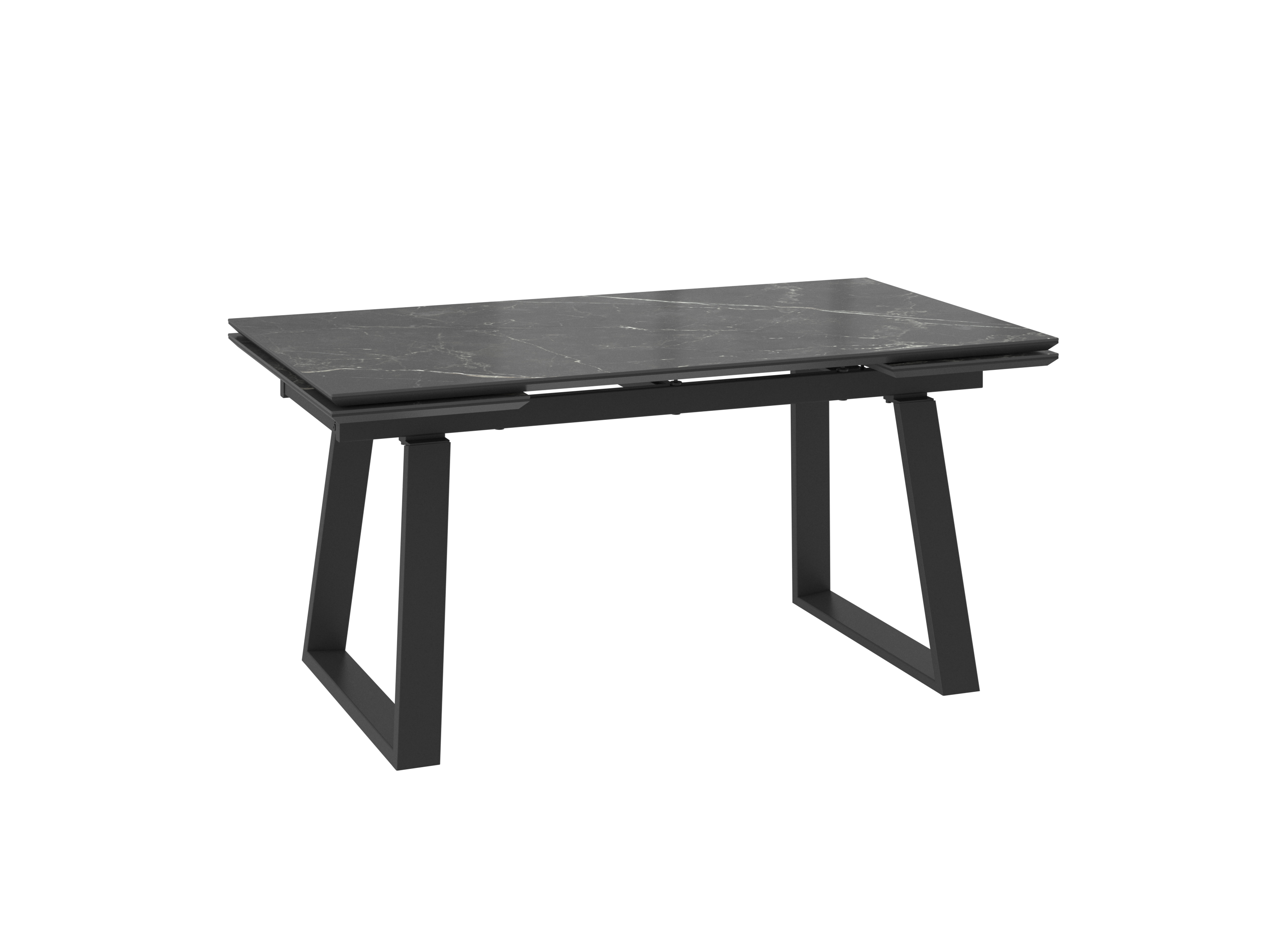 Стол MILANA 160 STONE BLACK ST CER/BK