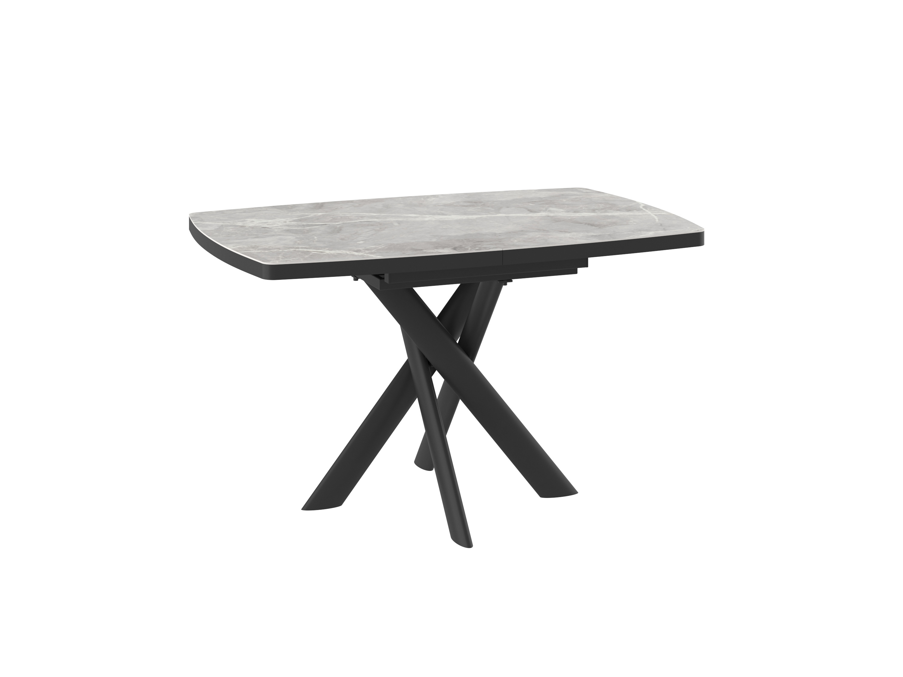 Стол LEONEL 130 STONE GREY ST CER/BK