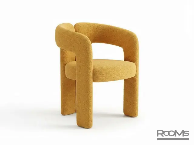 Стул RABBIT (DC-925, HS347-08) YELLOW CHENILLE WD